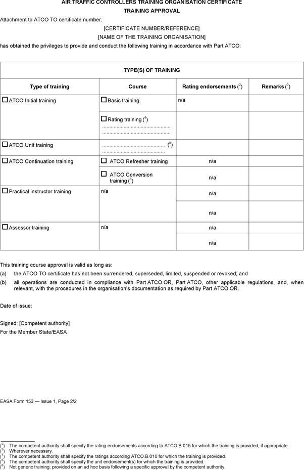 EASA EAR figure